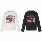 Omirad Vintage Graphic Waffle Long Sleeve Tee