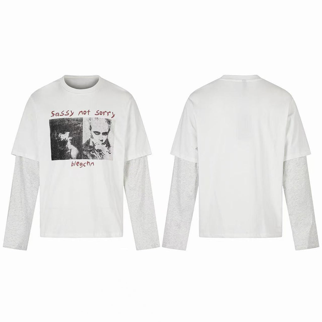 Omirad Layered Graphic Long Sleeve Tee