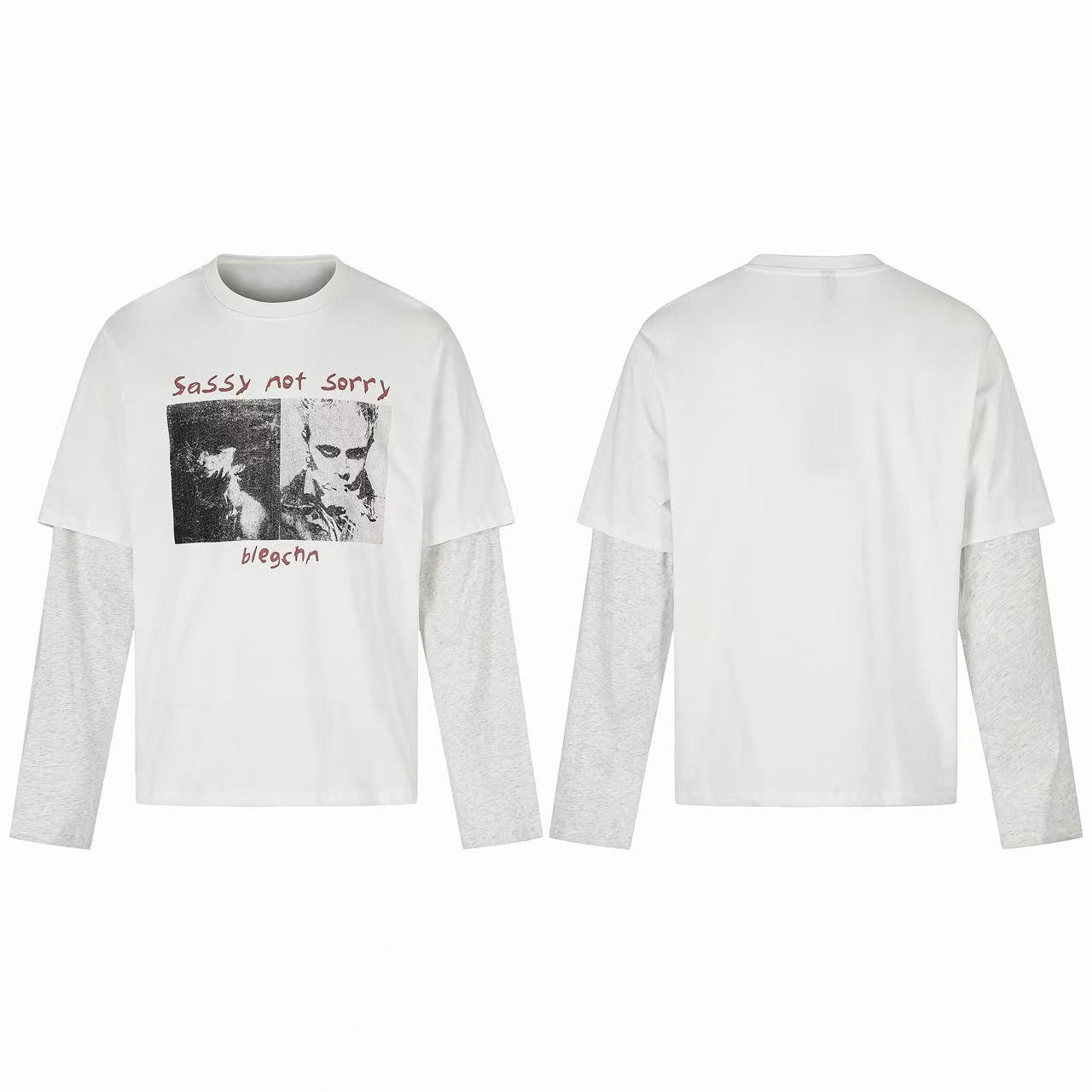 Omirad Layered Graphic Long Sleeve Tee