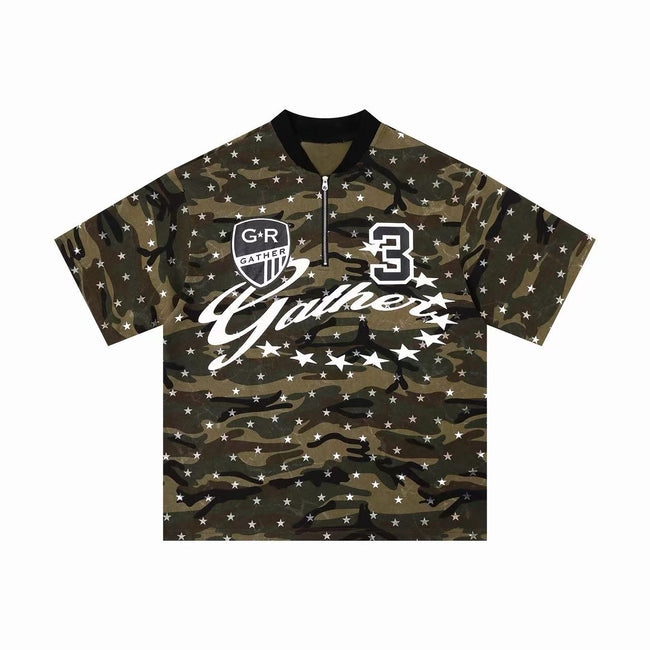 Omirad Camo Star Graphic Polo Main Image