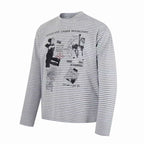 Omirad Striped Graphic Long Sleeve