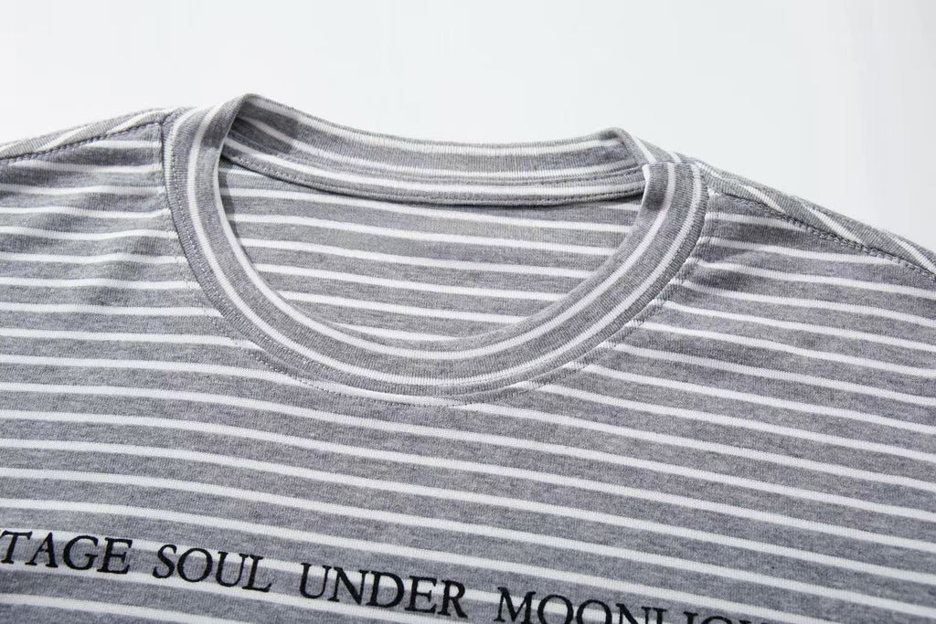 Omirad Striped Graphic Long Sleeve