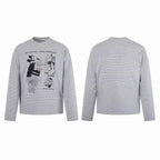 Omirad Striped Graphic Long Sleeve