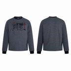 Omirad Striped Graphic Long Sleeve Tee