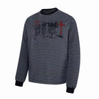 Omirad Striped Graphic Long Sleeve Tee