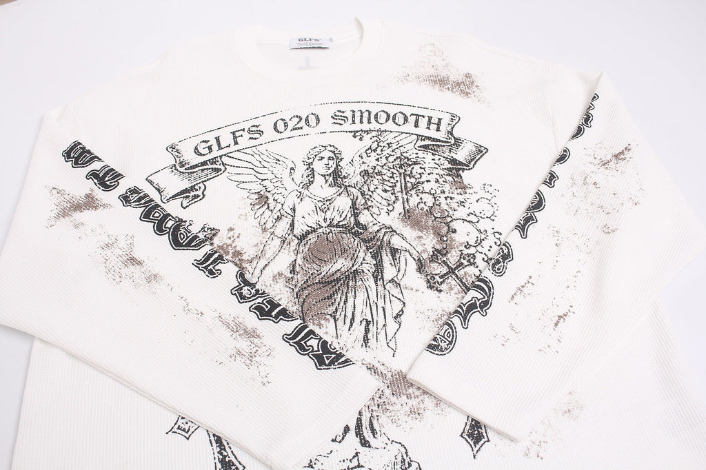 Omirad Vintage Angel Waffle Long Sleeve