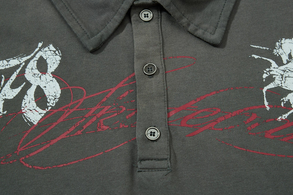 Omirad Vintage Graphic Polo Tee
