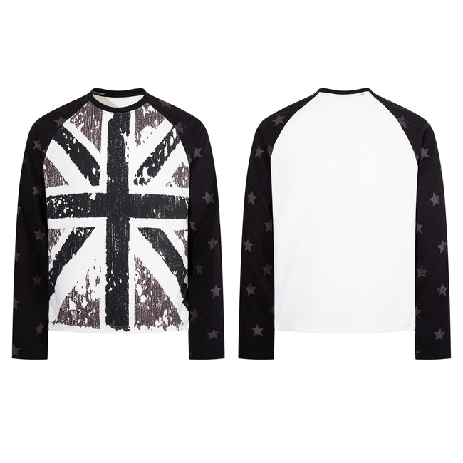 Omirad Vintage Union Jack Raglan Long Sleeve Hover Image