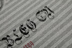 Omirad Striped Gothic Logo Long Sleeve Tee