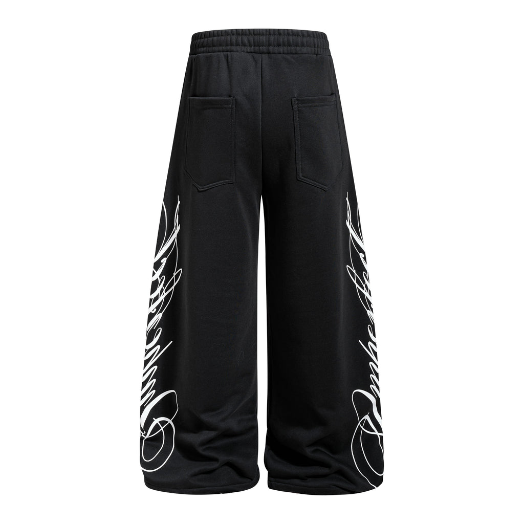 Omirad Wide-Leg Graphic Sweatpants