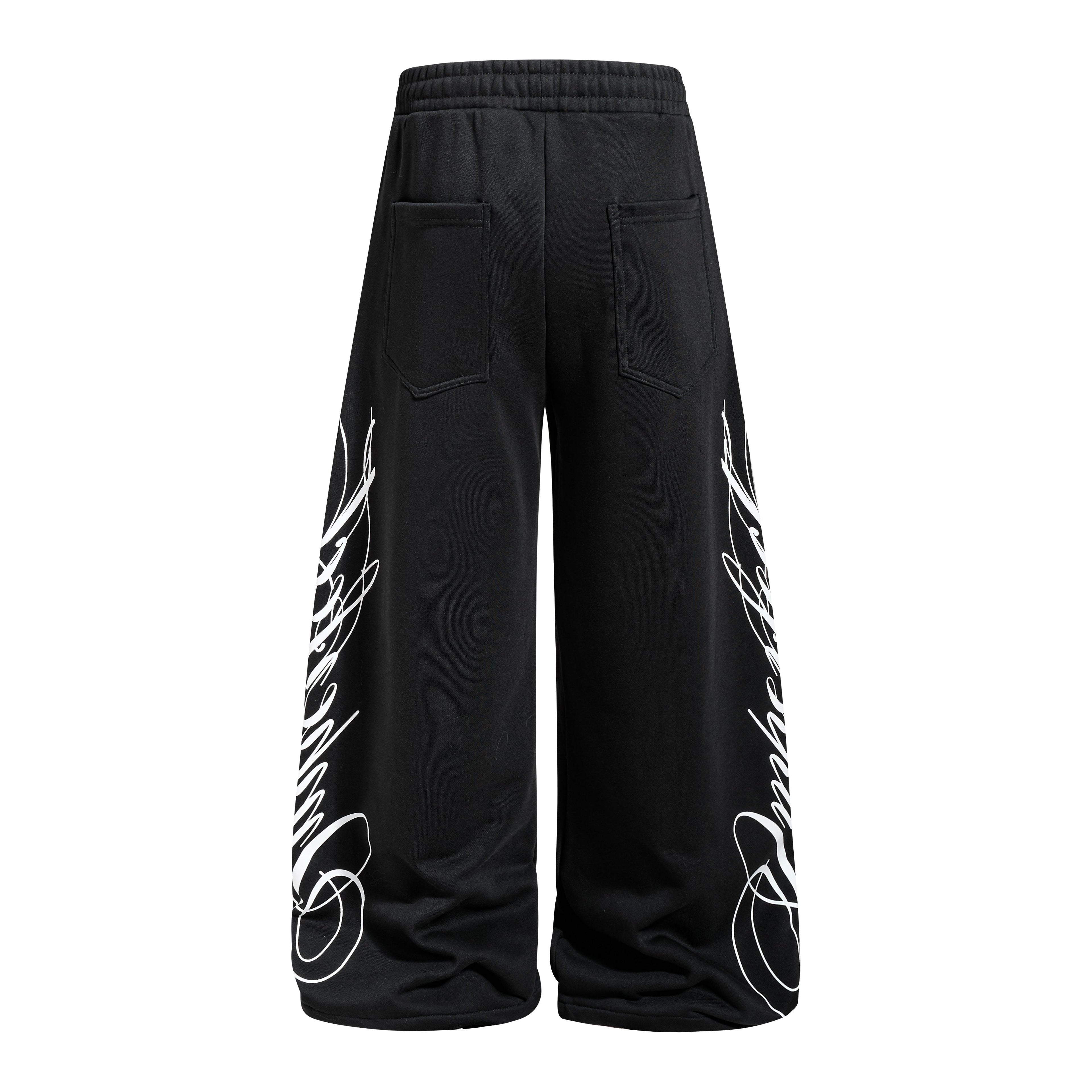 Omirad Wide-Leg Graphic Sweatpants