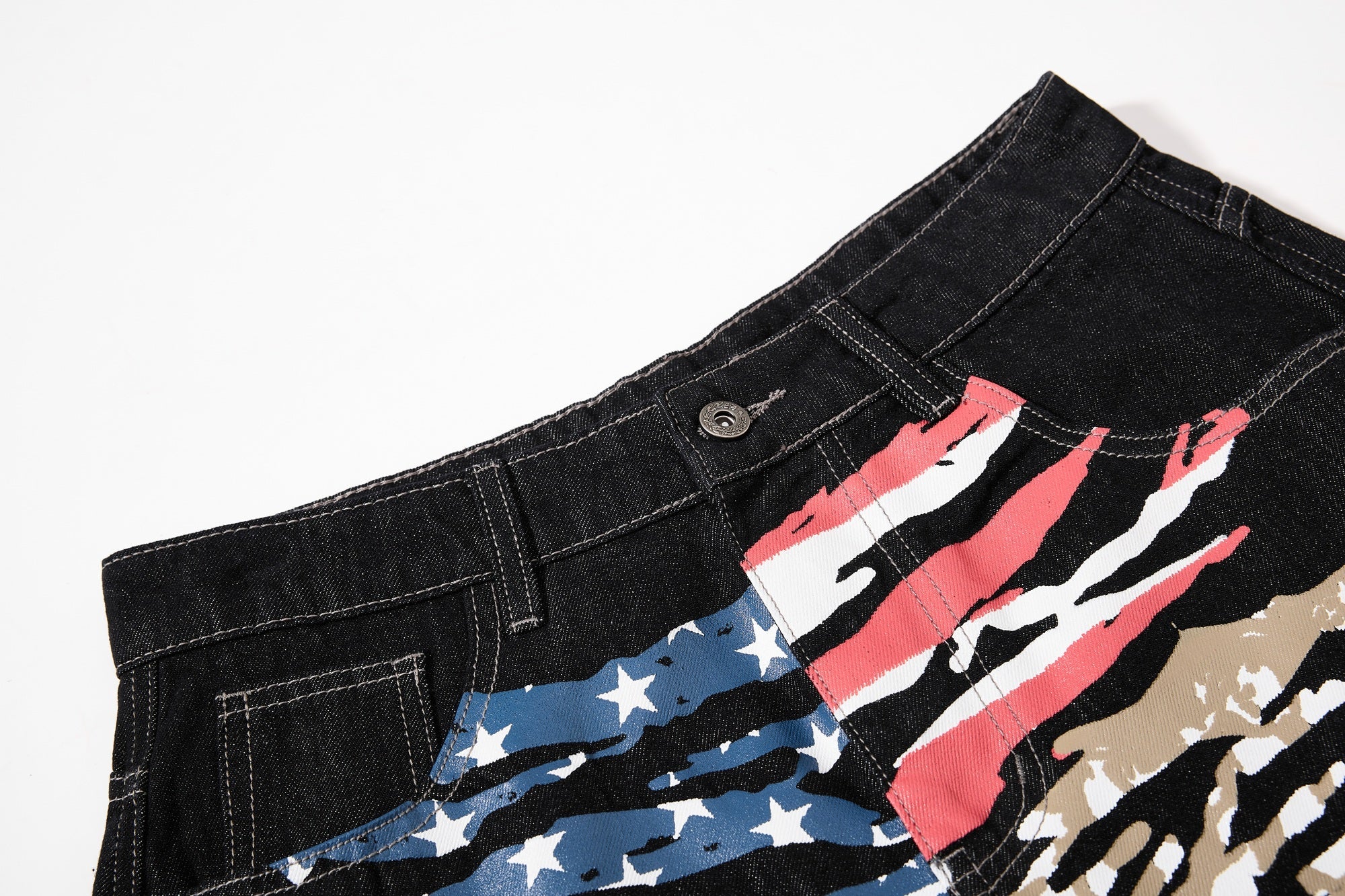 Omirad Vintage Flag Baggy Jeans