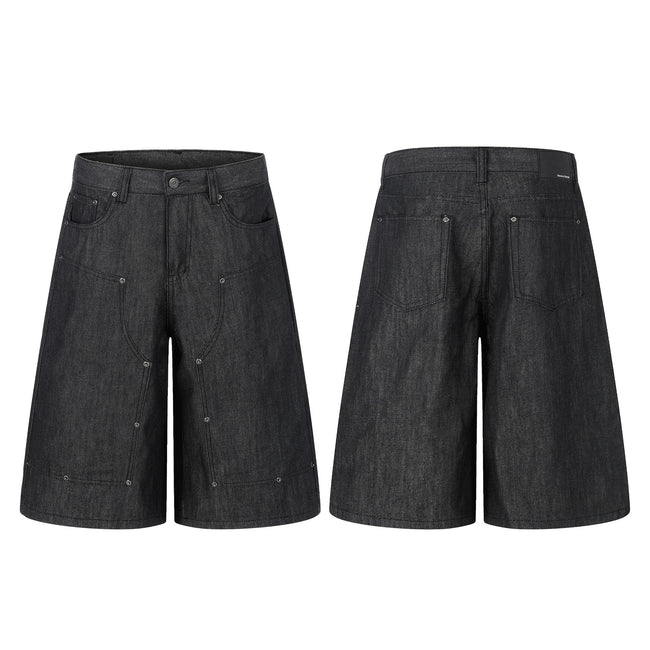 Omirad Raw Denim Baggy Shorts Hover Image