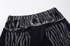 Omirad Layered Zebra Wide-Leg Jeans