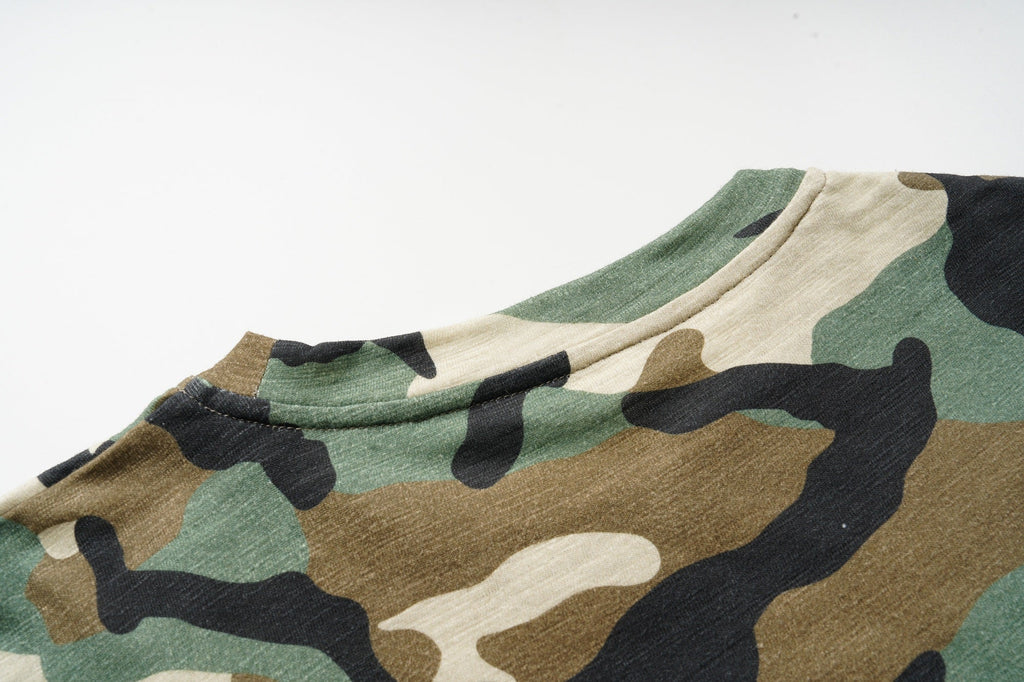 Omirad Layered Camo Graphic Long Sleeve Tee