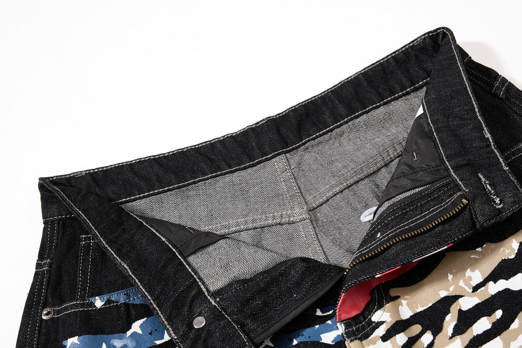 Omirad Vintage Flag Baggy Jeans
