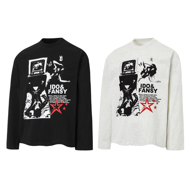 Omirad Graphic Collage Long-Sleeve Tee Main Image