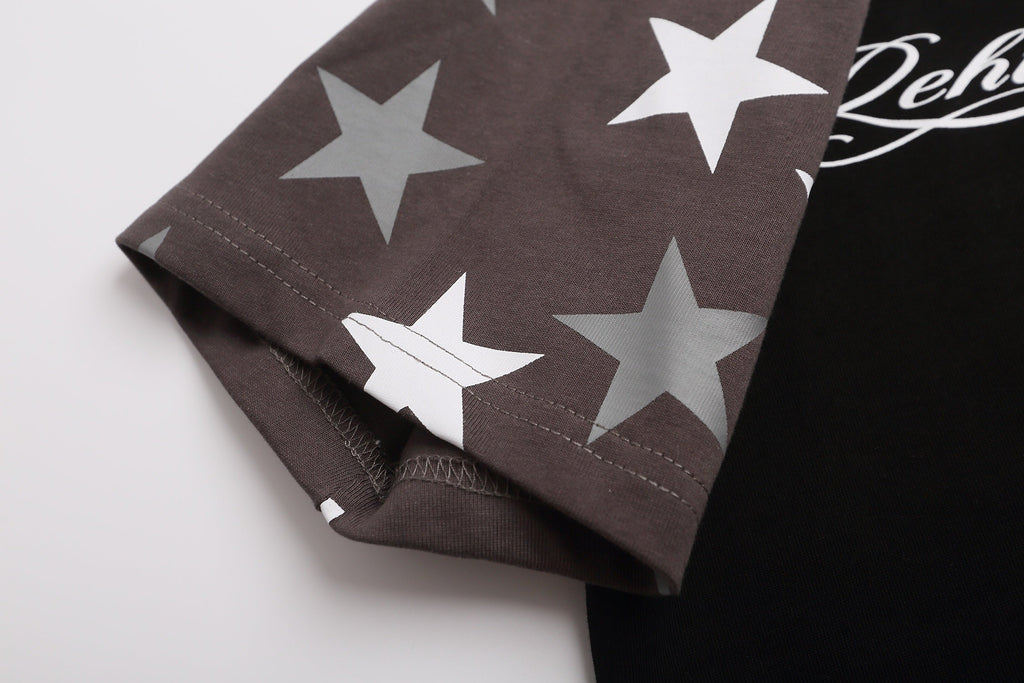 Omirad Star Sleeve Script Tee