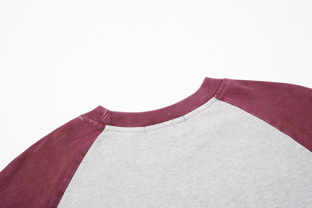 Omirad Vintage Raglan Graphic Long Sleeve T-Shirt