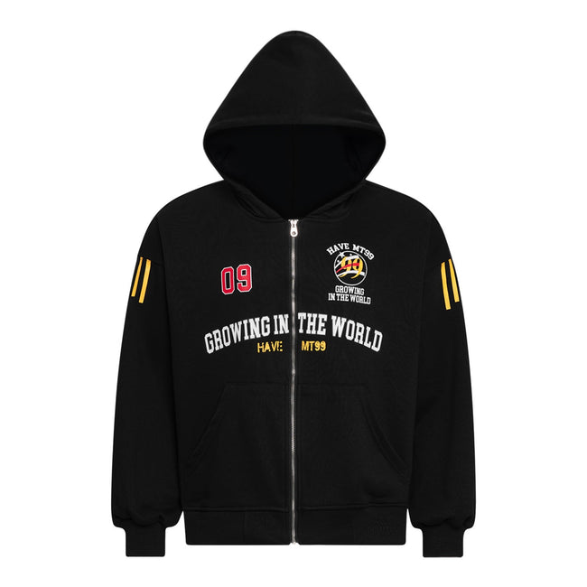 Omirad Split Camouflage Zip-Up Hoodie Main Image