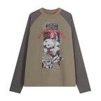 Omirad Raglan Graphic Long Sleeve Tee