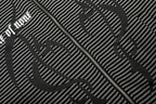 Omirad Striped Graphic Zip Hoodie