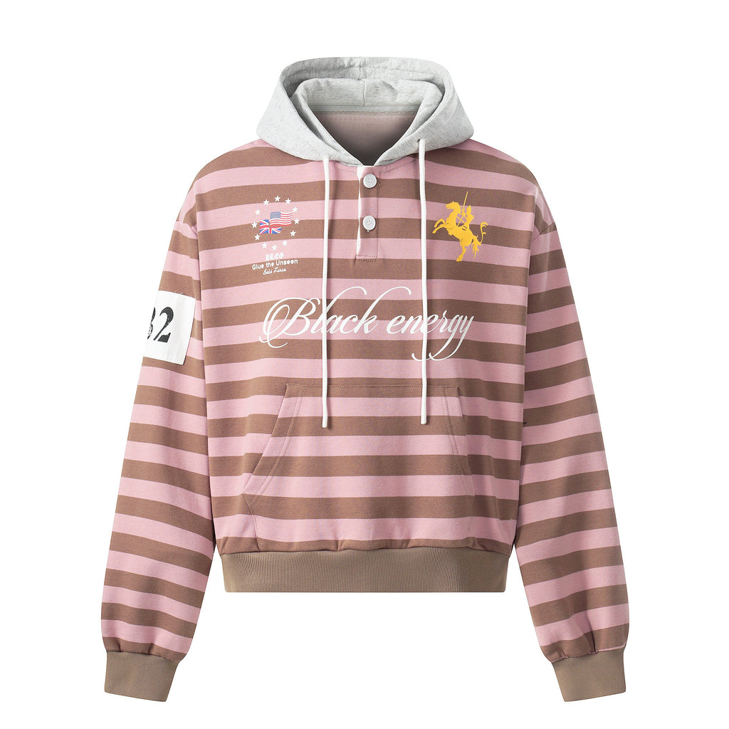 Omirad Striped Rugby Hoodie