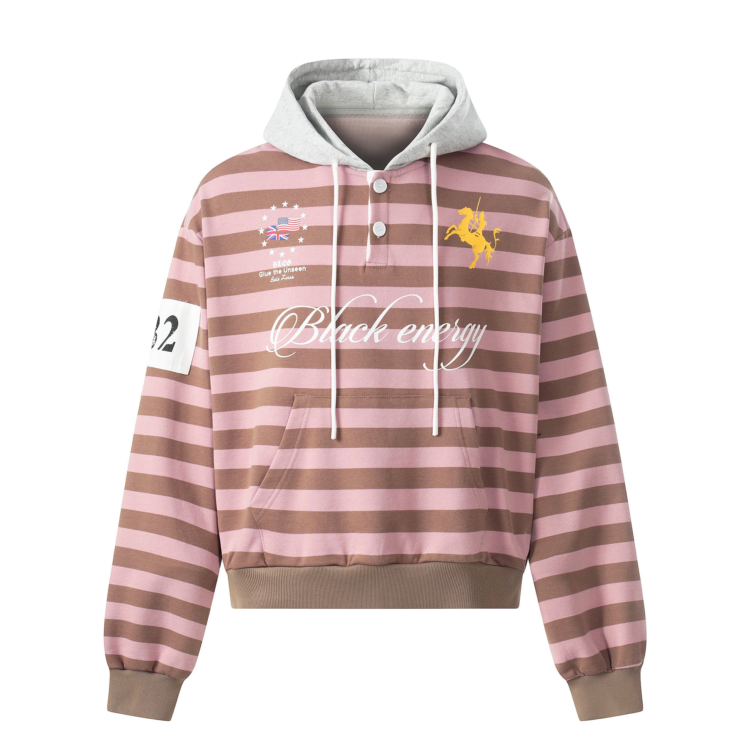 Omirad Striped Rugby Hoodie