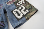 Omirad Camo Patch Denim Jorts