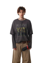 Omirad Layered Graphic Long Sleeve Tee