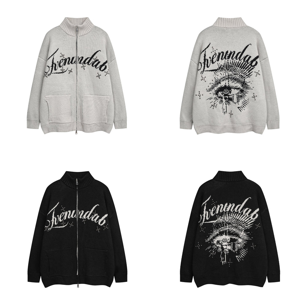 Omirad Eye Vision Knit Zip Cardigan