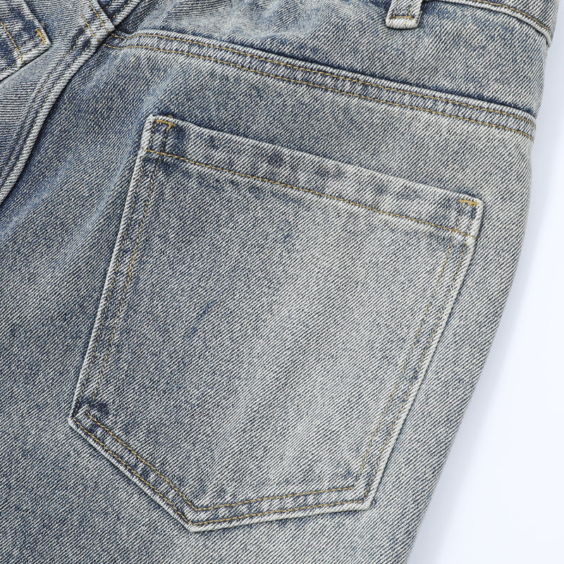Omirad Script Logo Wide-Leg Jeans