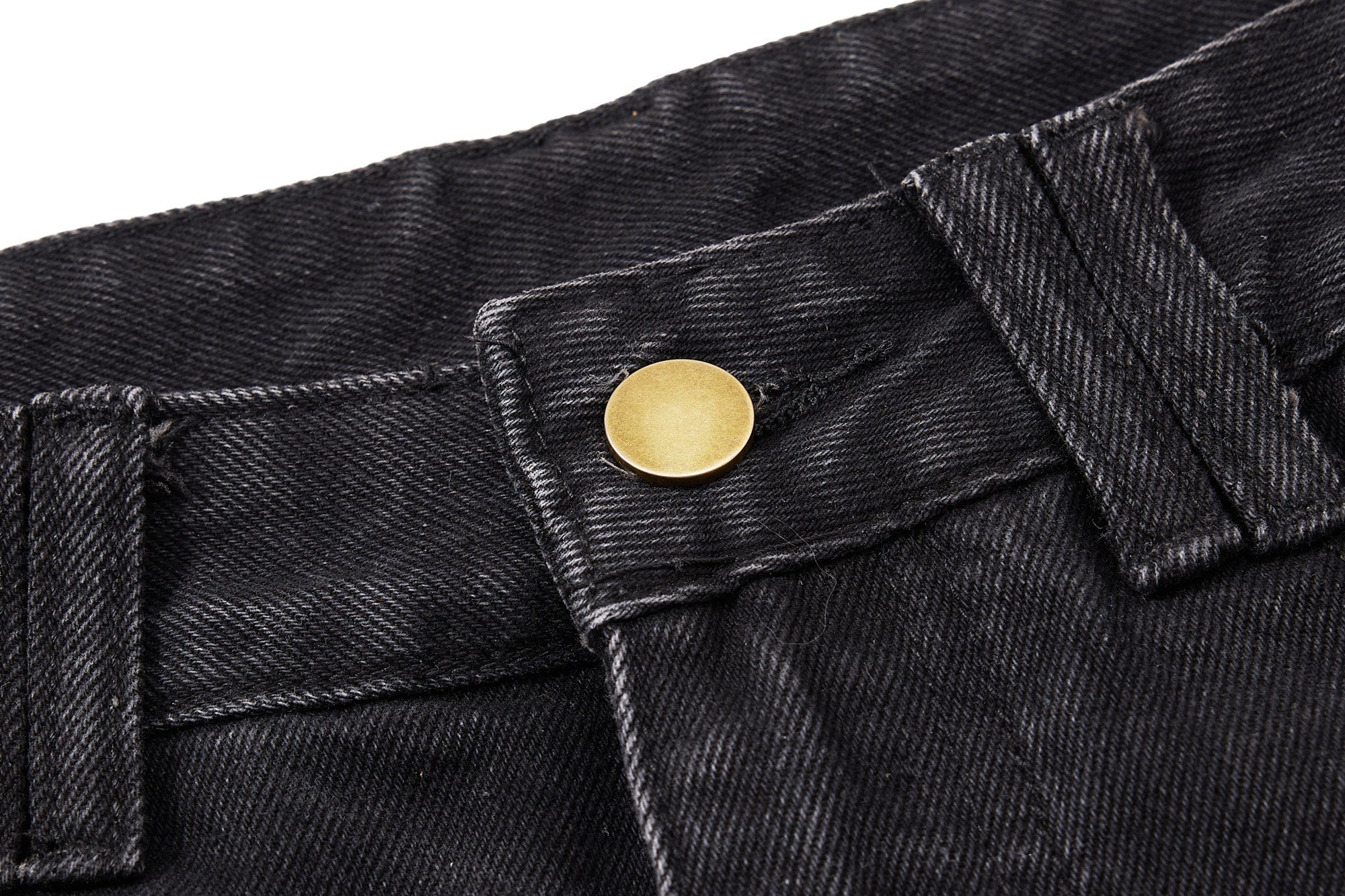 Omirad Distressed Panel Wide-Leg Denim Jeans