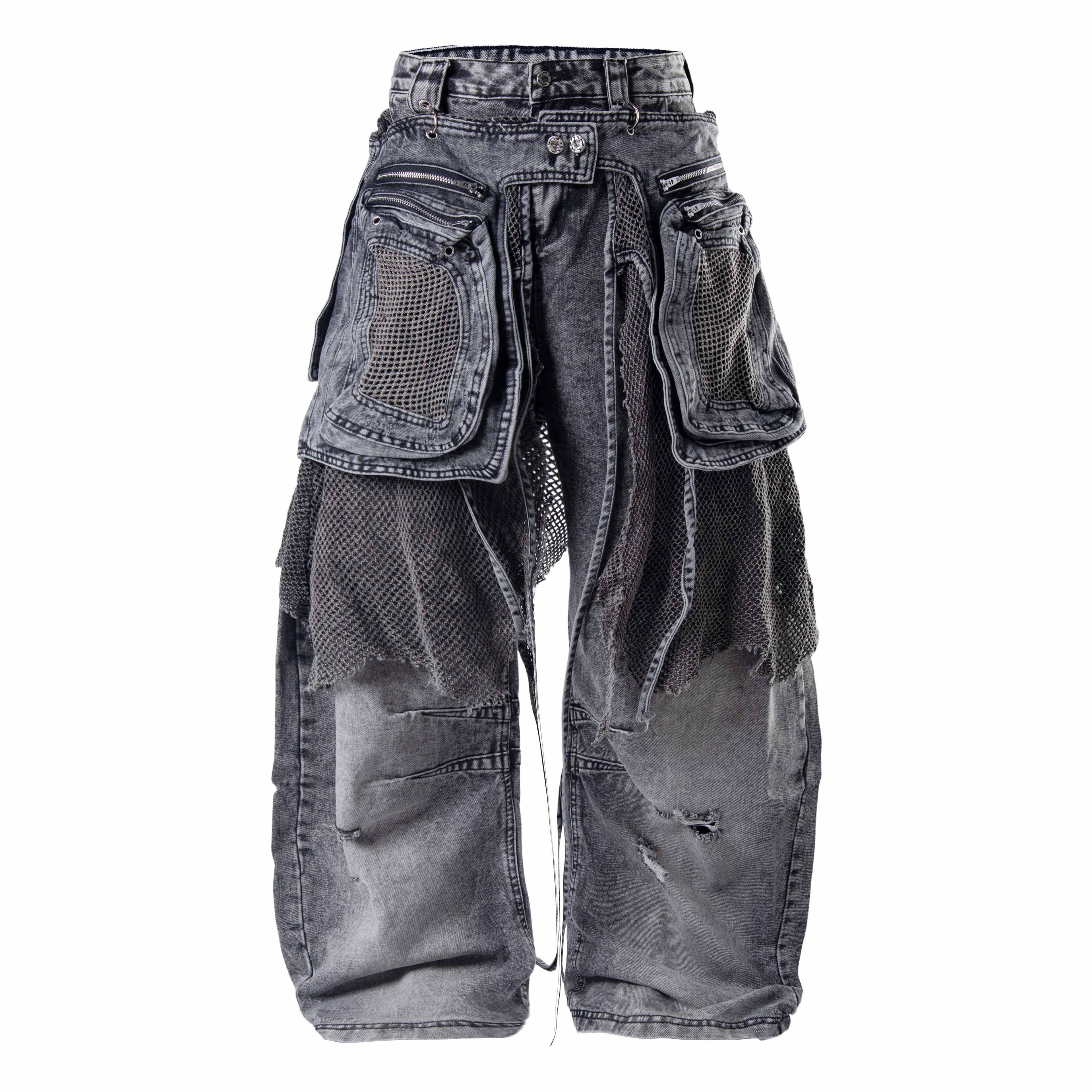 Omirad Convertible Utility Baggy Jeans