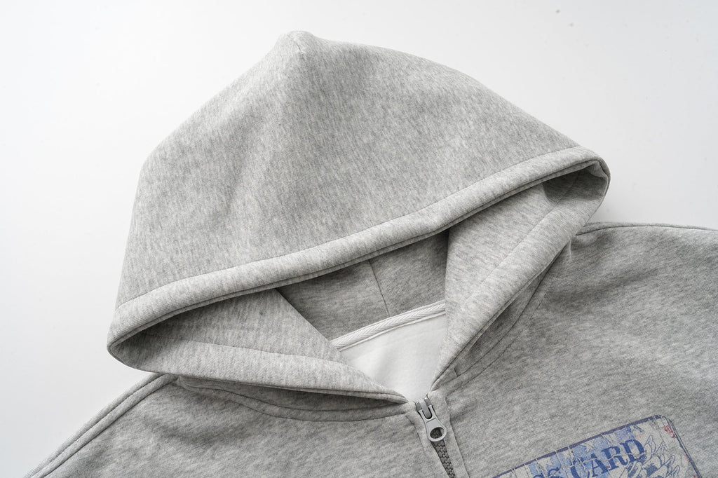 Omirad “Business Card” Graphic Zip Hoodie
