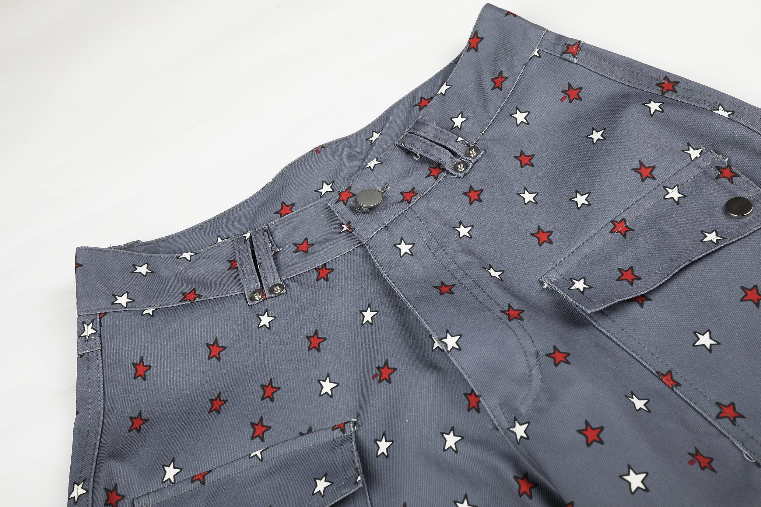 Omirad Star Print Wide-Leg Balloon Jeans