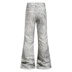 Omirad Washed Utility Flare Denim Jeans