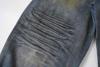 Omirad Vintage Whiskered Wide-Leg Jeans