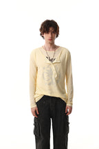 Omirad Graphic Long Sleeve Henley Tee
