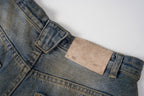 Omirad Vintage Whiskered Wide-Leg Jeans