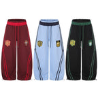 Omirad Soccer Crest Wide-Leg Track Pants