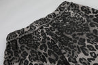 Omirad Leopard Patchwork Wide-Leg Pants