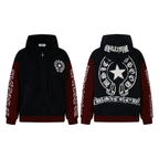 Omirad Vintage Star Knit Zip Hoodie