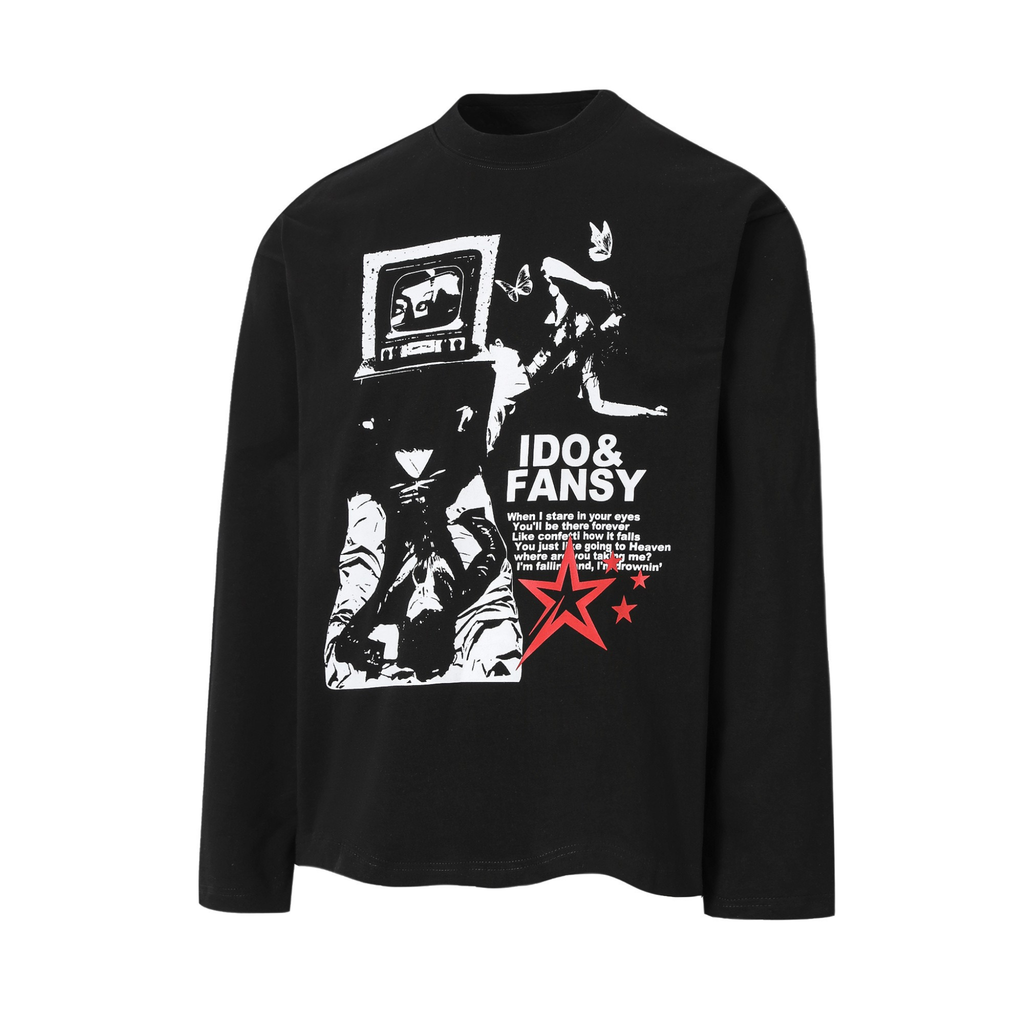 Omirad Graphic Collage Long-Sleeve Tee