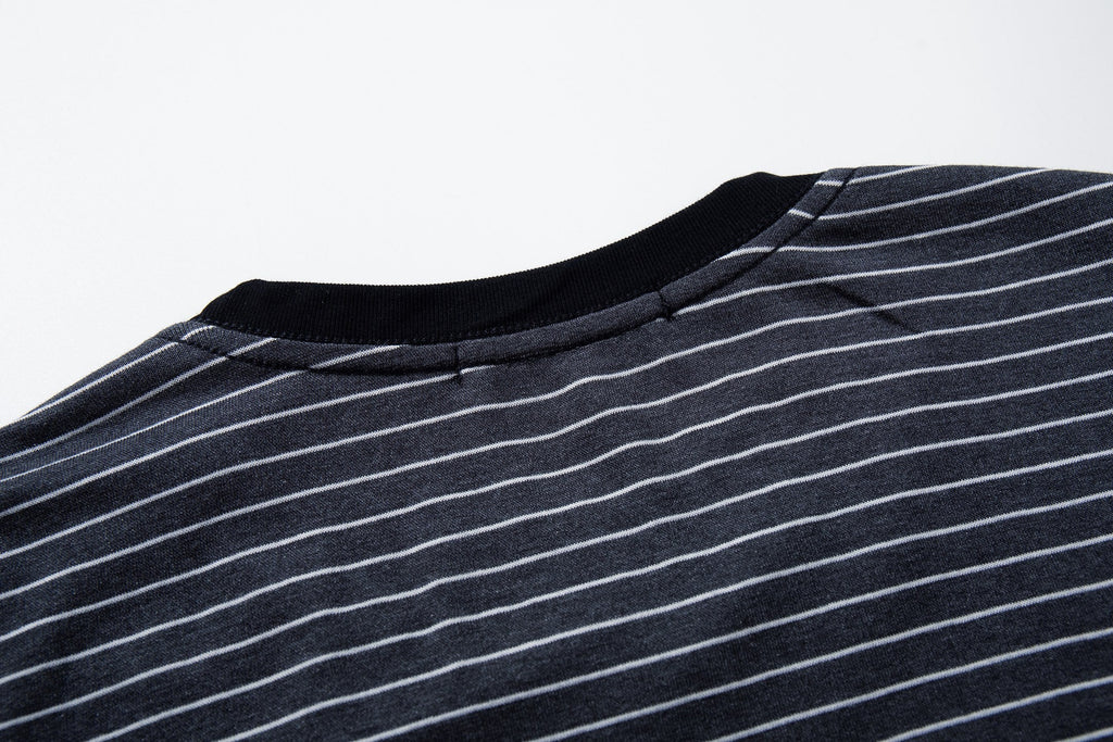 Omirad Striped Graphic Long Sleeve Tee