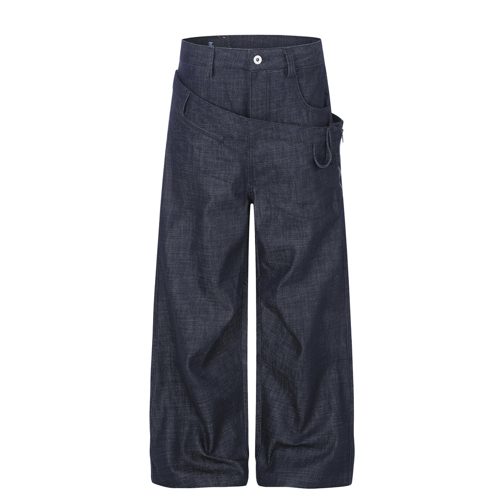 Omirad Layered Waist Wide-Leg Jeans