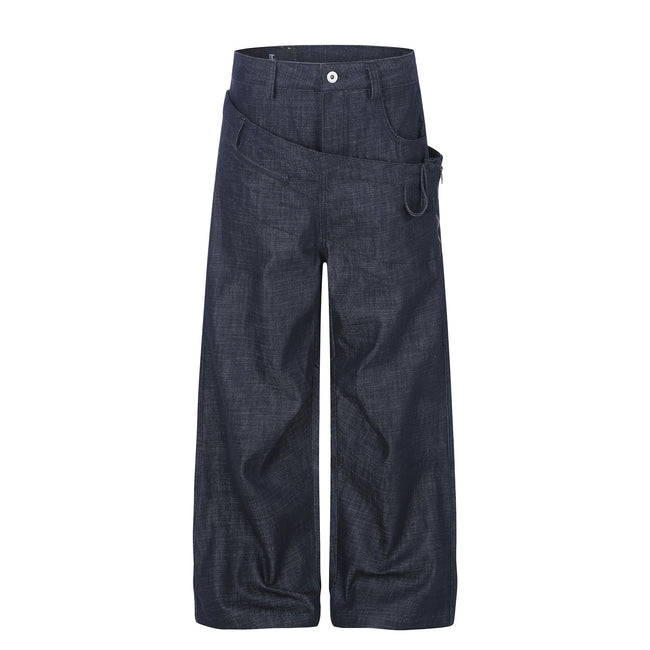 Omirad Layered Waist Wide-Leg Jeans Main Image