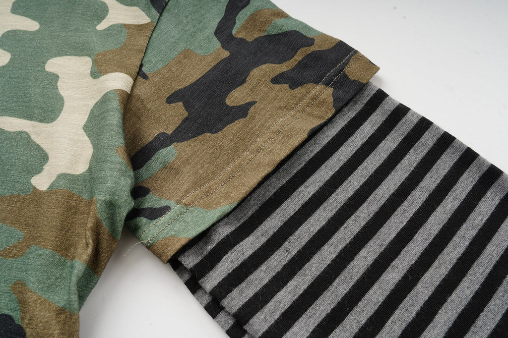 Omirad Layered Camo Graphic Long Sleeve Tee