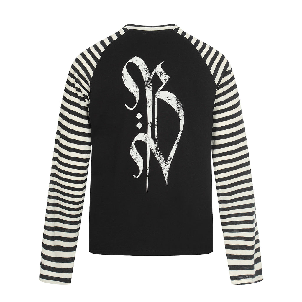 Omirad Cross Graphic Raglan Long Sleeve Tee