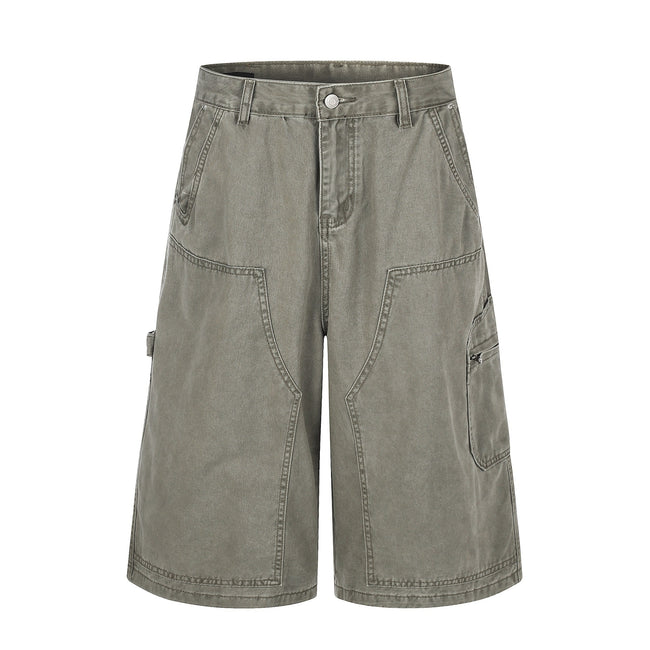 Omirad Vintage Utility Denim Shorts Main Image